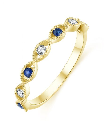 SAPPHIRE DIAMOND BAND (TR4293)