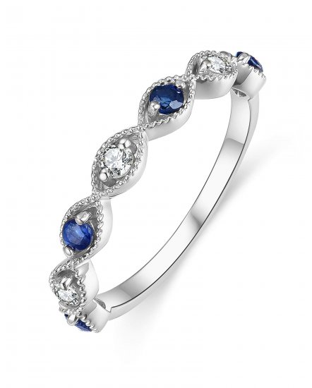SAPPHIRE DIAMOND BAND (TR4295)