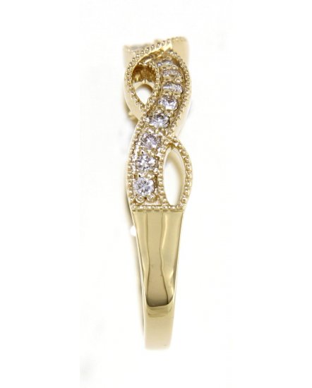 CRISS CROSS STYLE DIAMOND BAND (TR4301)