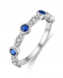 SAPPHIRE DIAMOND BAND (TR4304)