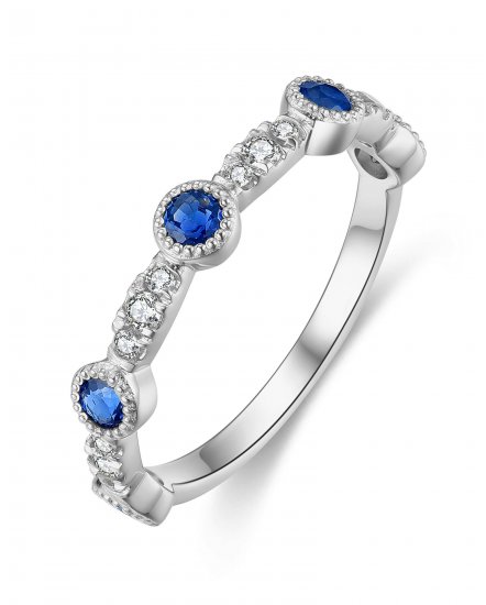 SAPPHIRE DIAMOND BAND (TR4304)