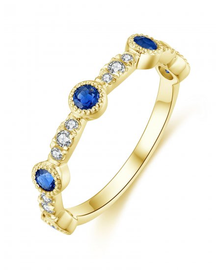 SAPPHIRE DIAMOND BAND (TR4304)