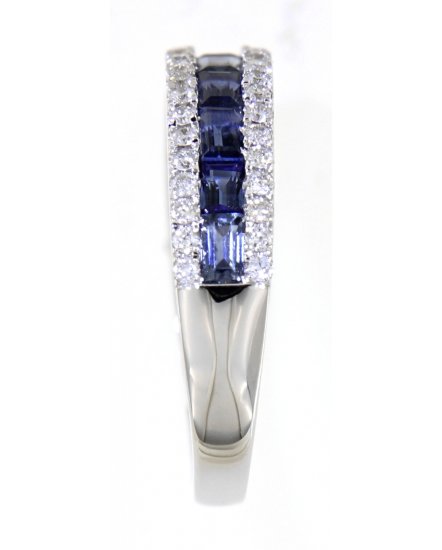 BAGUETTE SAPPHIRE DIAMOND BAND (TR4315)