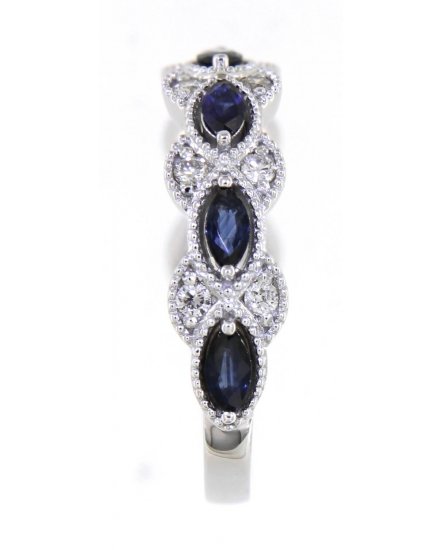 MARQUISE SAPPHIRE DIAMOND BAND (TR4318)