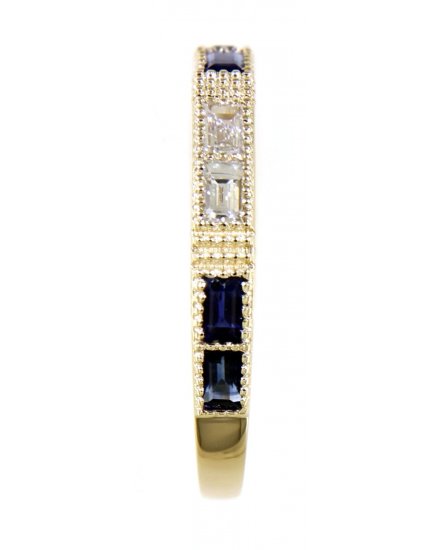 BAGUETTE SAPPHIRE DIAMOND BAND (TR4319)