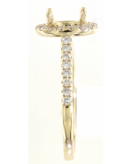 OVAL SEMI MOUNT DIAMOND ENGAGEMENT RING (TR4382)