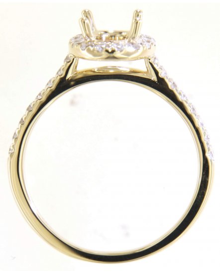 OVAL SEMI MOUNT DIAMOND ENGAGEMENT RING (TR4382)