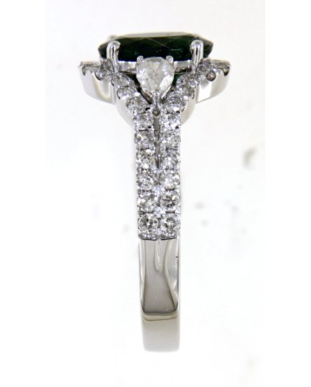 OVAL EMERALD DIAMOND RING (TR4401)
