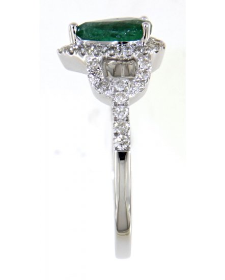 PEAR EMERALD DIAMOND RING (TR4416)