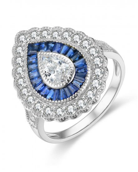 SAPPHIRE DIAMOND RING (TR4448)