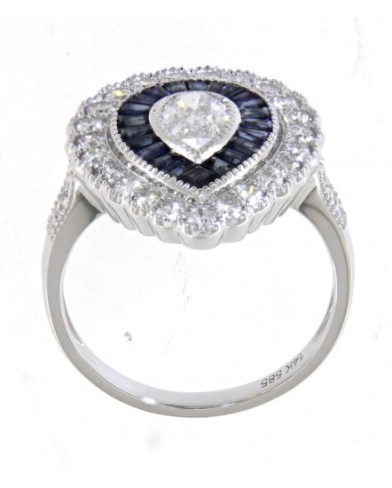 SAPPHIRE DIAMOND RING (TR4448)