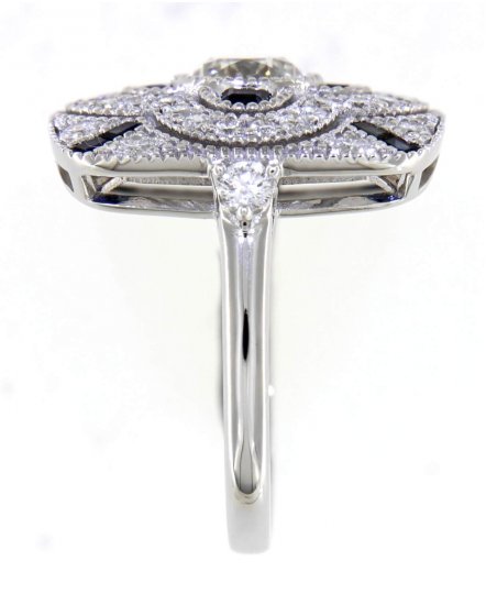 SAPPHIRE DIAMOND RING (TR4449)