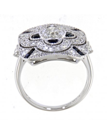 SAPPHIRE DIAMOND RING (TR4449)