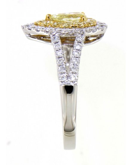 MULTI TONE PEAR DIAMOND ENGAGEMENT RING (TR4474)