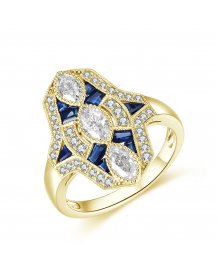 SAPPHIRE DIAMOND RING (TR4483)