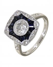 SAPPHIRE DIAMOND RING (TR4484)