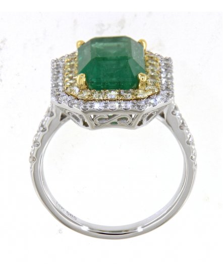 EMERALD CUT DIAMOND RING (TR4495)