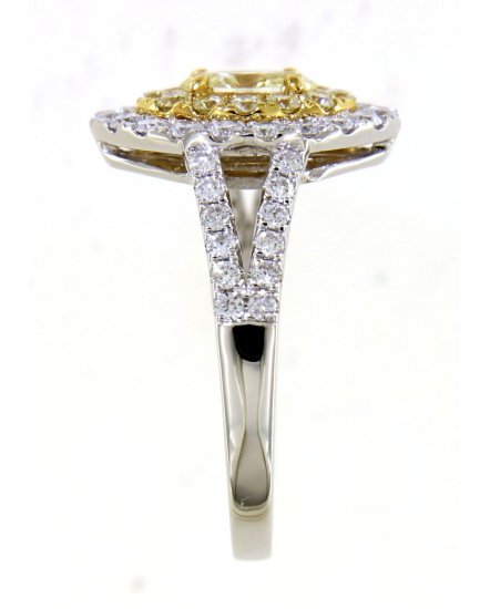MULTI TONE MARQUISE DIAMOND ENGAGEMENT RING (TR4500)