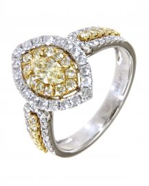 MULTI TONE MARQUISE DIAMOND ENGAGEMENT RING (TR4502)
