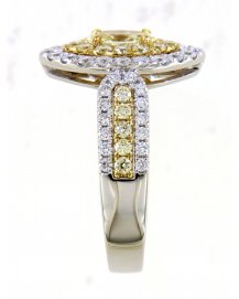 MULTI TONE MARQUISE DIAMOND ENGAGEMENT RING (TR4502)