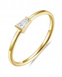 BAGUETTE SOLITAIRE DIAMOND RING (TR4538)