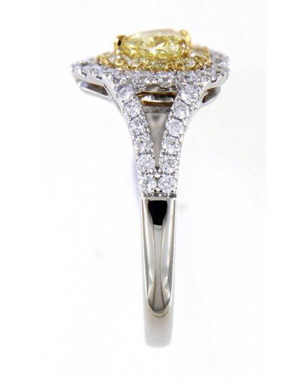 MULTI TONE HEART SHAPE DIAMOND ENGAGEMENT RING (TR4568)