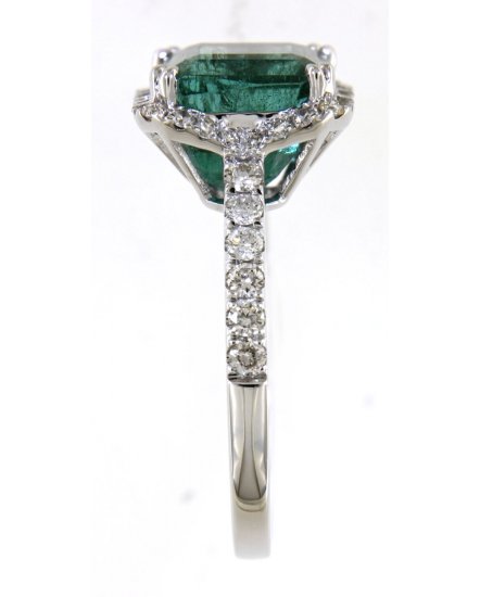 EMERALD CUT DIAMOND RING (TR4589)
