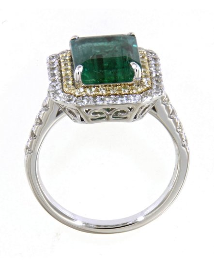 EMERALD CUT DIAMOND RING (TR4593)