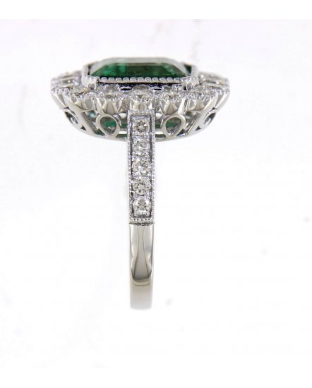 EMERALD CUT DIAMOND RING (TR4595)
