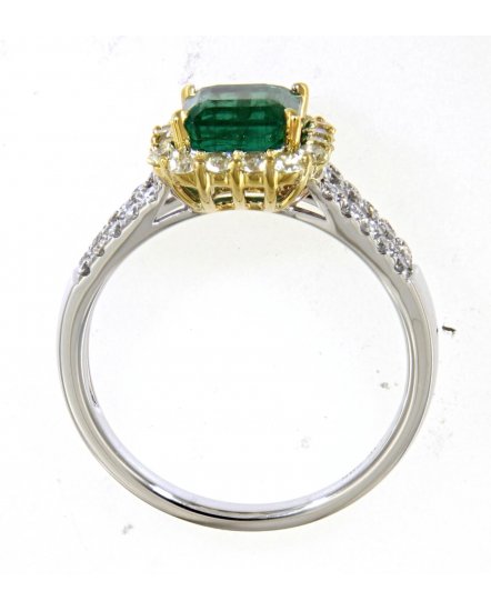 EMERALD CUT DIAMOND RING (TR4598)