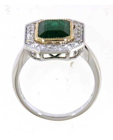 EMERALD CUT DIAMOND RING (TR4601)