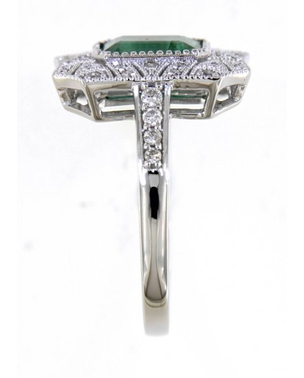 EMERALD CUT DIAMOND RING (TR4608)