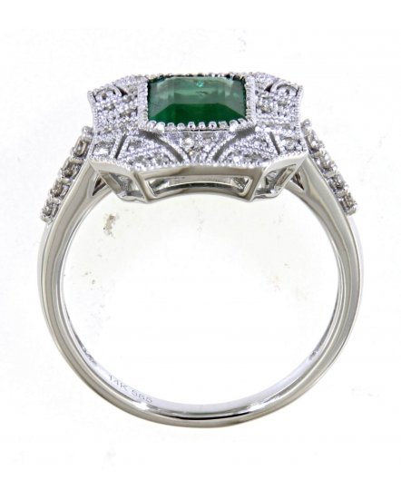 EMERALD CUT DIAMOND RING (TR4608)