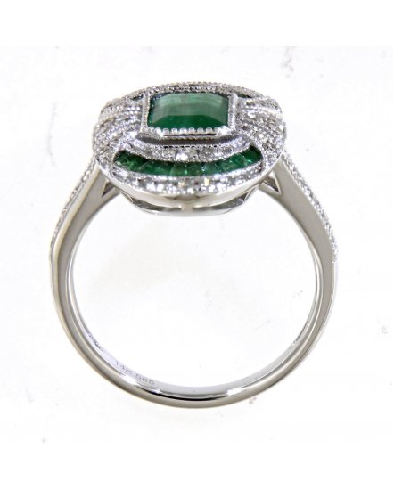EMERALD CUT DIAMOND RING (TR4610)
