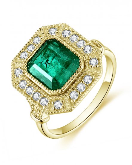 EMERALD CUT DIAMOND RING (TR4625)