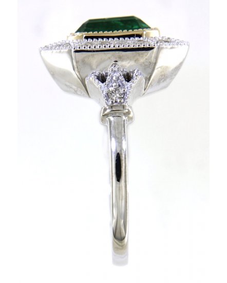 EMERALD CUT DIAMOND RING (TR4625)