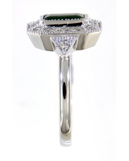 EMERALD CUT DIAMOND RING (TR4627)
