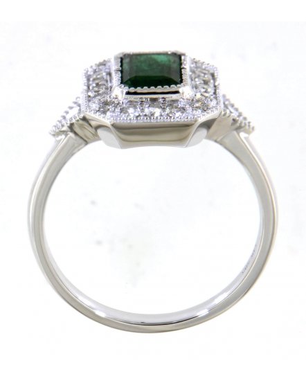 EMERALD CUT DIAMOND RING (TR4627)