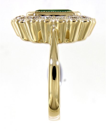 EMERALD CUT DIAMOND RING (TR4628)