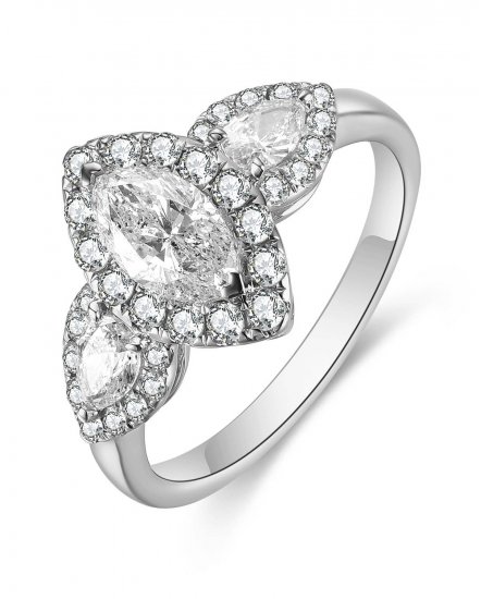 MARQUISE DIAMOND ENGAGEMENT RING (TR4635)