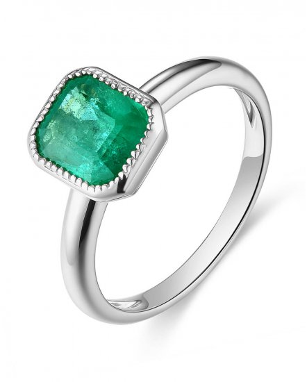 EMERALD CUT DIAMOND RING (TR4638)