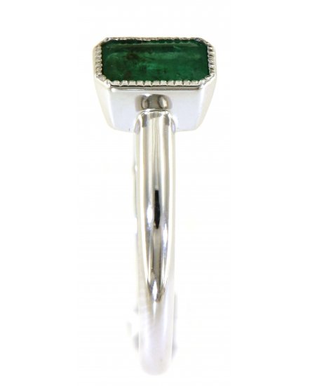 EMERALD CUT DIAMOND RING (TR4638)