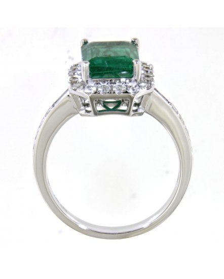 EMERALD CUT DIAMOND RING (TR4639)