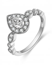 PEAR DIAMOND ENGAGEMENT RING (TR4640)