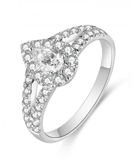 PEAR DIAMOND ENGAGEMENT RING (TR4641)
