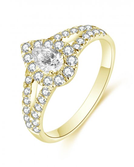 PEAR DIAMOND ENGAGEMENT RING (TR4641)