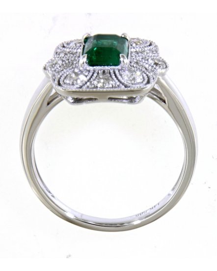 EMERALD CUT DIAMOND RING (TR4642)