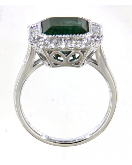 EMERALD CUT DIAMOND RING (TR4651)