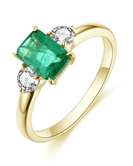 EMERALD CUT DIAMOND RING (TR4653)