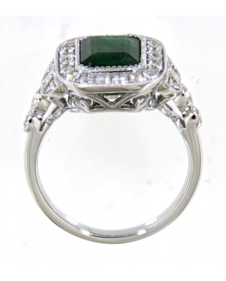 EMERALD CUT DIAMOND RING (TR4654)